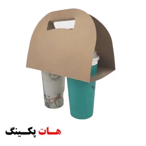 هلدر لیوان دسته دار مقوایی